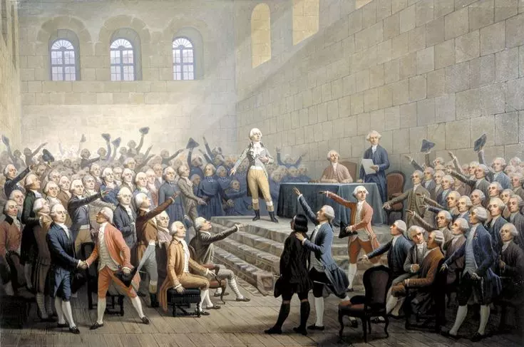 El juramento del Juego de Pelota - Versalles en 1789