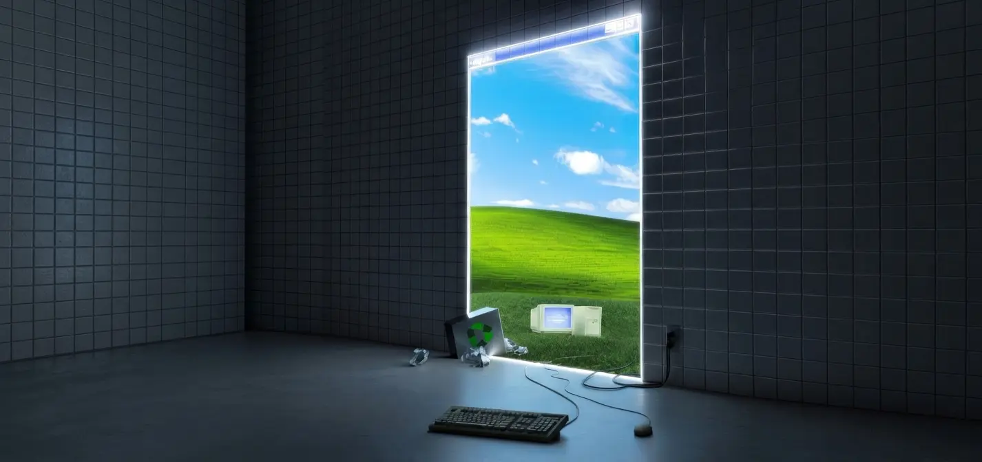 Tecnología apoderandose del presente paisaje
