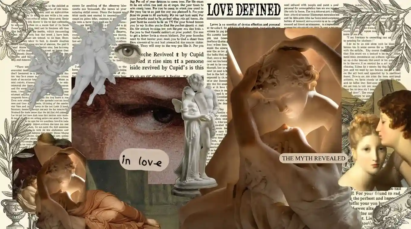 Collage de Eros y Psique