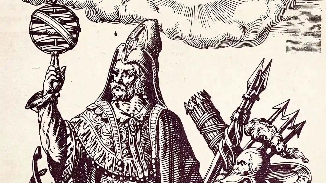 Figura ilustrada de Hermes Trimegisto.